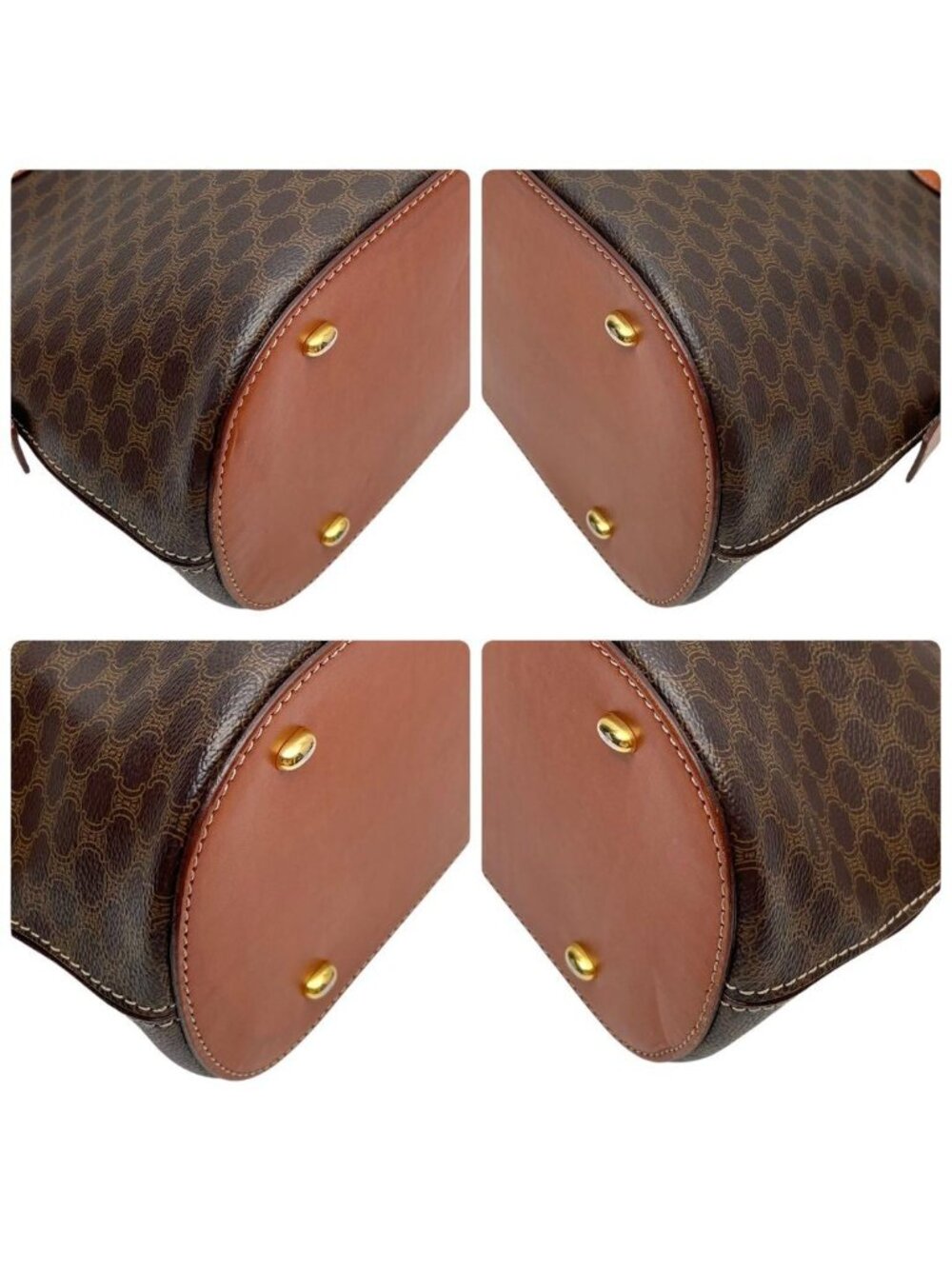 Celine Leather Macadam Triomphe Shoulder - Picture 5 of 10